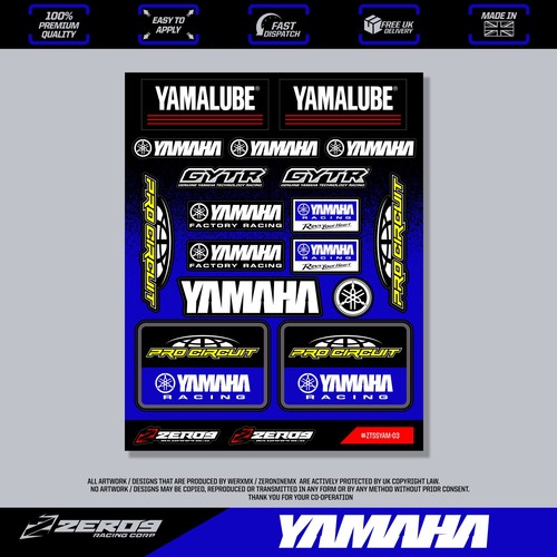 Yamaha stickers motocross - yamaha,