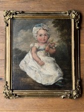 JOHANN ZOFFANY, 18TH CENTURY PORTRAIT OF YOUNG GIRL, OIL ON CANVAS  (58 x 49cm)