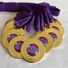 10 x Dance Medals & Purple