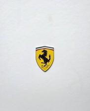 FERRARI BADGE DECAL ALUMINIUM ENAMEL REPLICA CAR 3M STICKER BACKING LARGE