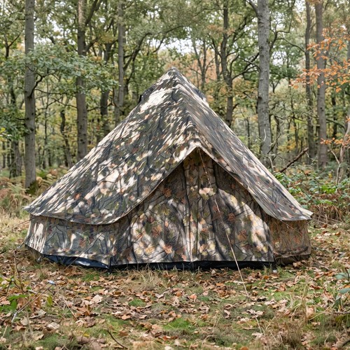 Camo bell tent - 4m,