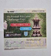 Match Ticket And Programme 1996 FA Cup Final Manchester United V Liverpool