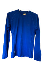 Icebreaker Bodyfit 200 Merino Pullover Top Mens Size Large Blue active hiking
