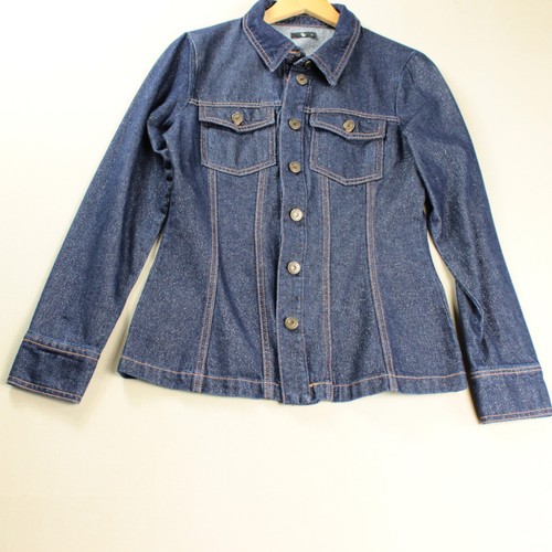 Womens blue sparkly denim - womens,