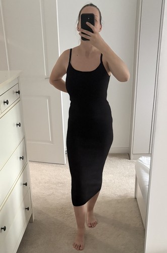 Urban bliss black - black, ribbed