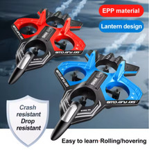 RC Glider Plane 2.4G Remote Control Stunt Foam Jet Drone with Light – Red/Blue