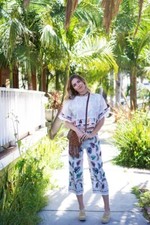 Zara Blogger Matching T Shirt Top Trousers Co Ord Summer Holiday Dress RRP£100