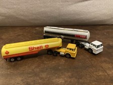 Yatming Ford F600 Tractor & Trailer Shell Exxon Fuel Tanker Rare Made in HK