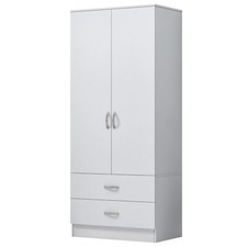 Wooden 2 Door Wardrobe with 2