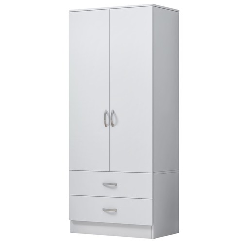 Wooden door wardrobe with 2 - 2,