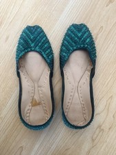 Green Asian Pakistani Khussa