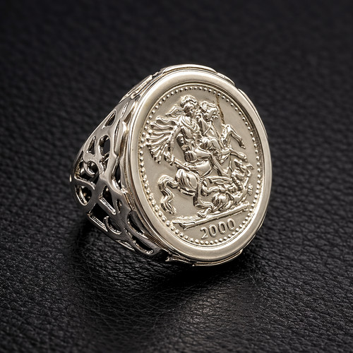 Sterling silver sovereign - sovereign, coin