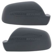 Peugeot 407 2004-2011 Door Wing Mirror Cover Cap Case Primed 1 Pair Left & Right