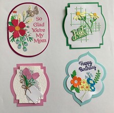 Floral die-cut toppers for