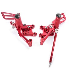 For Suzuki 00-04 GSXR1000/96-05 GSXR600 750 K1 K2 K3 K4 Red Rearsets Foot pegs