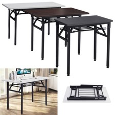 Wooden Folding Computer Table Laptop PC Station Home/Office/Study Desk Workbench