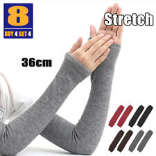 Long Fingerless Gloves Arm