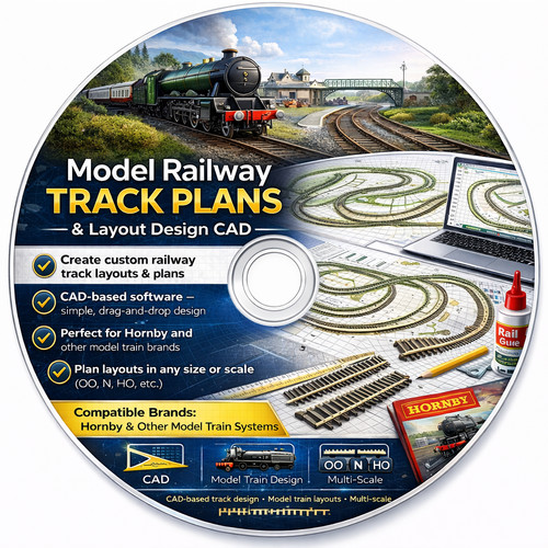 Model railway track - railway, &