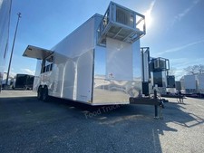 Modern White Food Trailer with