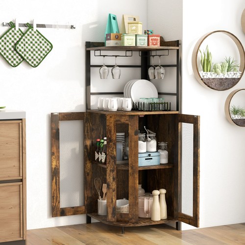 Corner bar cabinet industrial - corner,