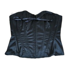 Diva Corsets Black Satin Boned