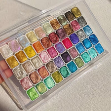 60 Metallic Watercolour Paint