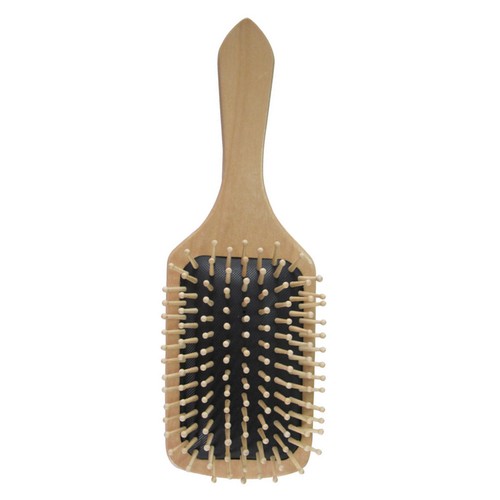 Natural wood hair brush comb - wood,