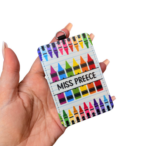 Personalised crayon card - crayon, id