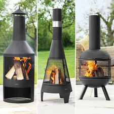 Harrier Chiminea Fire Pits [3 Styles/Sizes] | Luxury Outdoor Log Wood Burners