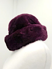 Dents Hat Faux Fur Purple Plum