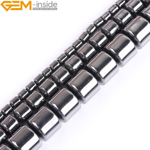 Natural black hematite beads - natural,