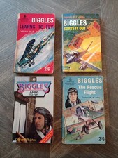 4 x Biggles Paperback Books Bundle