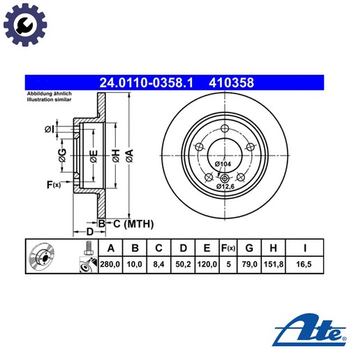 Brake disc 0110 - 2x,