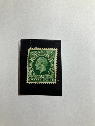 King george half penny - king,
