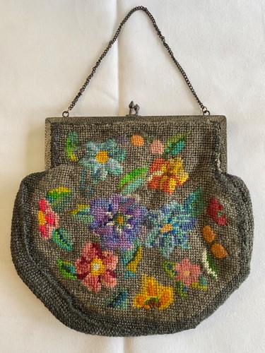 Antique embroidered tapestry - embroidered,