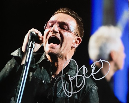 Bono autographed 8x10 photo - bono,