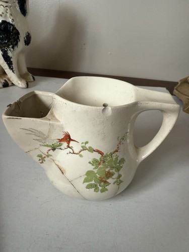 Antique porcelain shaving mug - porcelain,