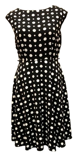 Wallis dress uk12 black - uk12, black/white