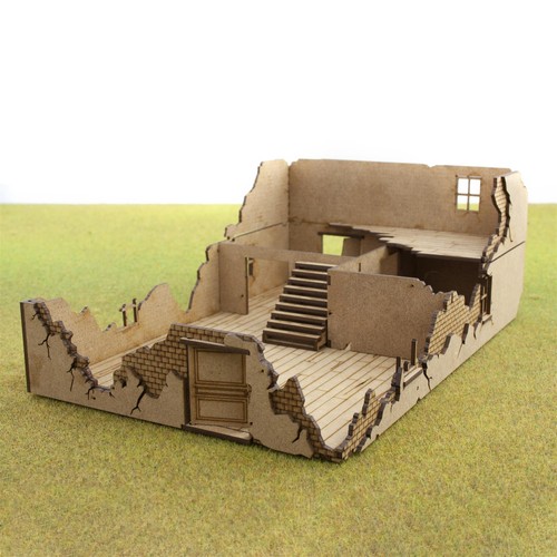 Destroyed house 28mm scale - 28mm,