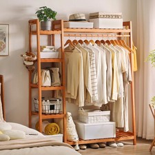 Sturdy Wooden Clothes Rail