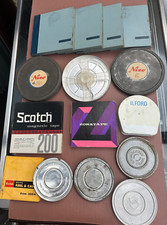 Vtg PATERSON KODAK NIZO B&HCo BRUMBERGER ILFORD ZONATAPE 15 Projection Film Tin