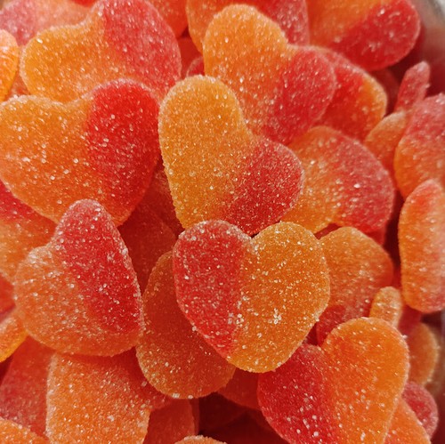 Vidal peach hearts heart - hearts,