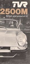 TVR 2500 M 1976-77 UK Market Foldout Sales Brochure