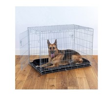 Pets At Home Double Door Folding Dog Crate X-Large 48”