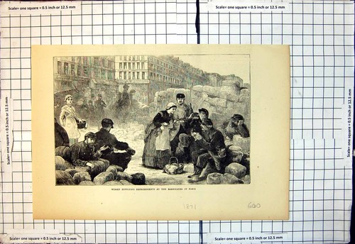 Original old antique - old, print
