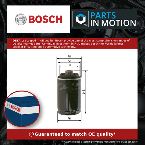 Oil filter f026407080 bosch - filter,