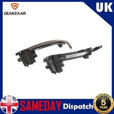 For Audi A3 8P A4 B8.5 A5 Smoked Dynamic LED Turn Signal Light Mirror NEW