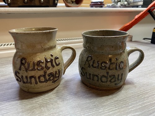 Pair vintage studio pottery - studio,