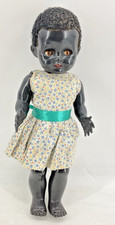 Pedigree Vintage Hard Plastic Black Doll moving eyes and limbs 16"