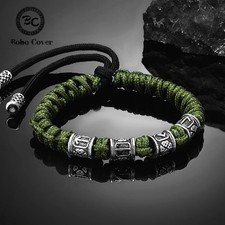 Bracelet Norse Runes Beads Men